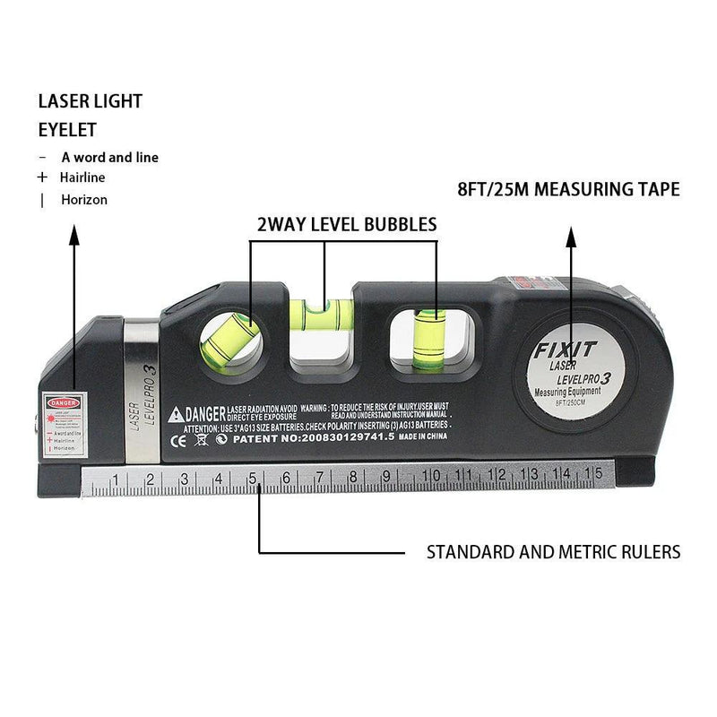 Nível Laser Profissional Trena Level