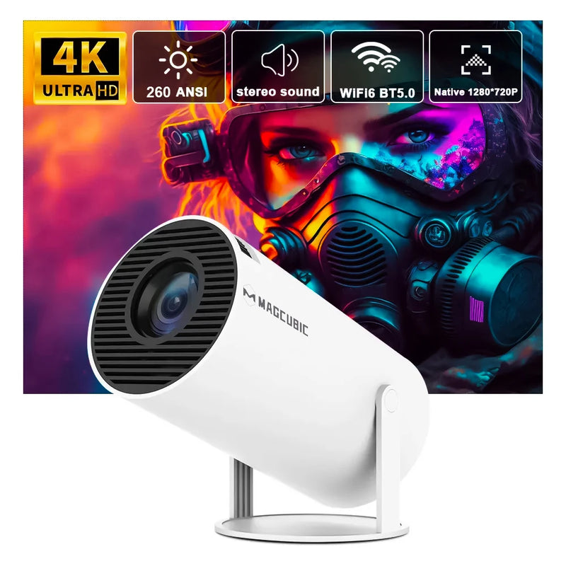 Projetor Portátil VISION PRO 4K - Prático