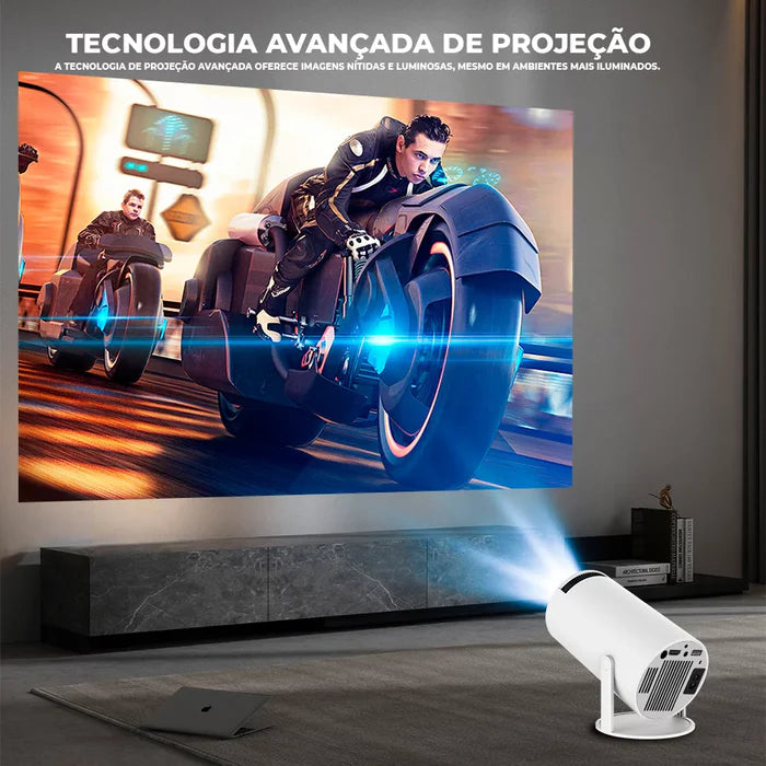 Projetor Portátil VISION PRO 4K - Prático